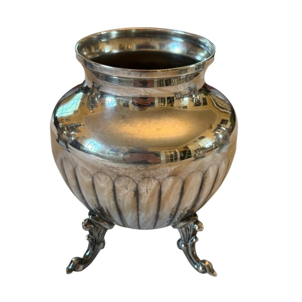 Mid 20th Century Birmingham Silver on Copper Coffee Tea Sugar Creamer Set - Picture 13 of 15